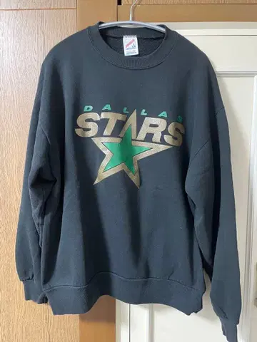 DALLAS STARS 블랙 맨투맨 L
