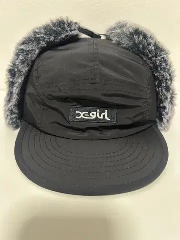 x-girl 플라이트 캡 블랙