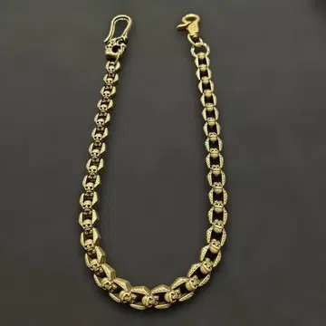 스컬 디자인 지갑 체인