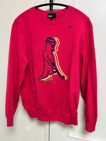 PING 핑크 긴팔 스웨터 그래픽