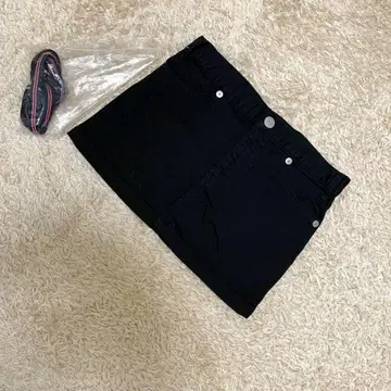 [ 새상품급 ] X-girl 미니 스커트 블랙 부속 벨트 포함 0 사이즈