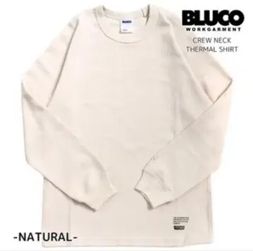 새상품 BLUCO 크루넥 써멀 셔츠 NATURAL L 사이즈