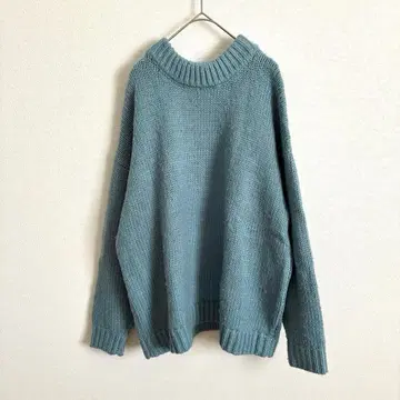 프릭스스토어 리브 니트 긴팔 오버 사이즈 캐주얼 따뜻한