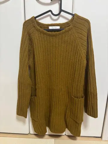 URBAN RESEARCH 머스타드 리브 스웨터 프리 사이즈