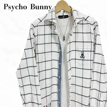 사이코 버니 긴팔 셔츠 윈도우페인 체크 셔츠 상의