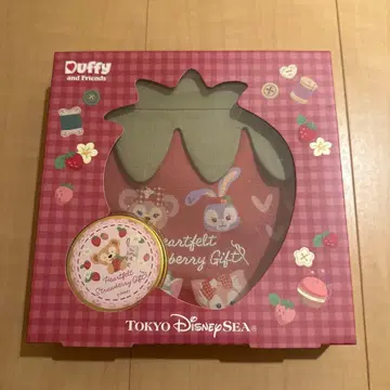 하트 펠트 스트로베리 기프트 주머니 핸드 크림 세트 더피