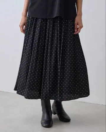 BEARDSLEY 주름 쉬폰 개더 팬츠