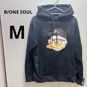B/ONE SOUL 여성용 블랙 후드티 M