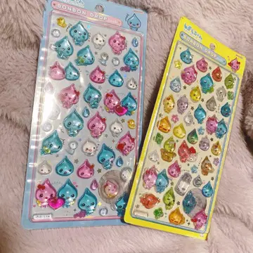 미개봉 물방울 모자 꽁지 드롭 씰 세트