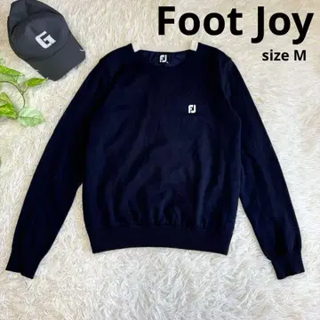 [ 풋조이 ] 새상품급 니트 스웨터 네이비 M 사이즈 남성용