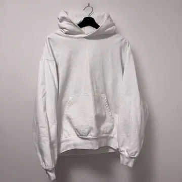 Los Angeles Apparel 풀오버 후드티 화이트 무지 M