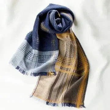 새상품급 kobo oriza 공방직좌 울 변형 직조 머플러 인기 색상