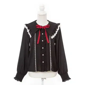 유메텐보 dear my love 프릴 레이스 고양이 귀 블라우스