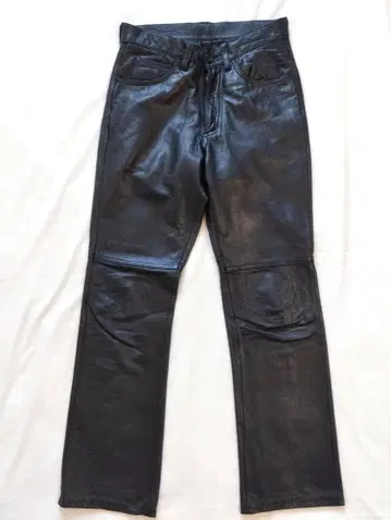 가죽 팬츠 S 가죽 팬츠 블랙 블랙 소가죽