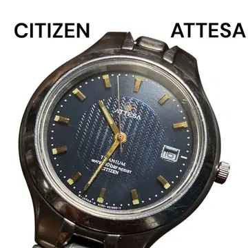 CITIZEN ATTESA 아테사 에코 드라이브 티타늄 블랙 다이얼