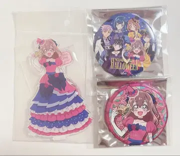 딜리셔스 파티 프리큐어 아크릴 스탠드&캔뱃지 와미 유이 3종 세트