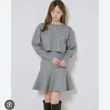 스나이델 미니 플레어 스커트 SET UP