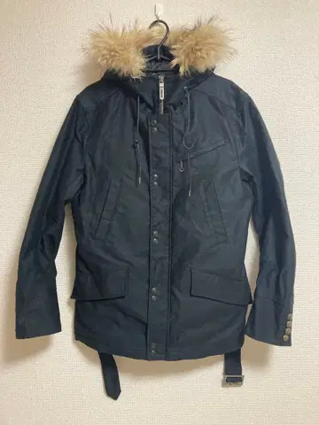 모즈 숏코트 퍼 포함 블랙 남성용 M