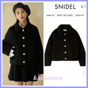 SNIDEL 스나이델 스탠다드 메탈 버튼 자켓