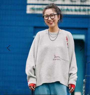 니코앤드 [be with M] Misayo 배색 돌풀 오버 아이보리