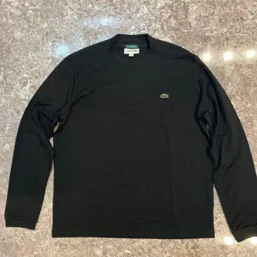 LACOSTE 익스클루시브 에디션 블랙 긴팔 셔츠 US S