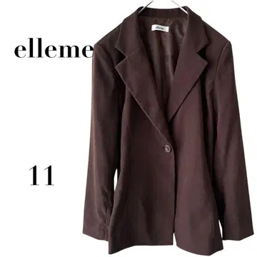 엘레메 테일러드 자켓 브라운 11호 무지 고급 비즈니스 출퇴근