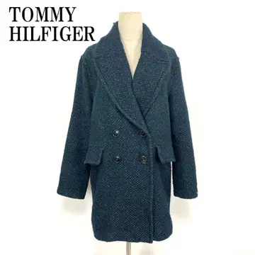 LA8655 타미힐피거 체스터 코트 그린 폴리에스테르 XS