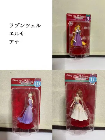 디즈니 피규어 세트 라푼젤 엘사 안나
