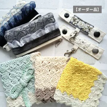 Nana님 [오더 제품] 인도 자수 리본 파우치와 보조 벨트, 니타올