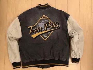 PATTA / Homerun Denim Varsity Jacket