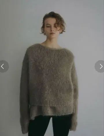 33000엔/새상품/HER. 모헤어 메쉬 니트/앙셰느망