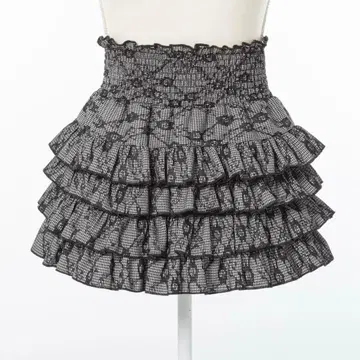 DearMyLoveRose 밀푀유 프릴 스커트 블랙