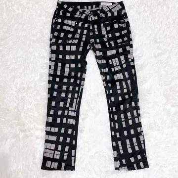M0131 [ 앤트게이지 ] 올 패턴 스키니 팬츠 일본제 스트레치성 버튼