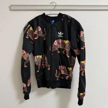 adidas 레오파드 무늬 트랙 자켓 S