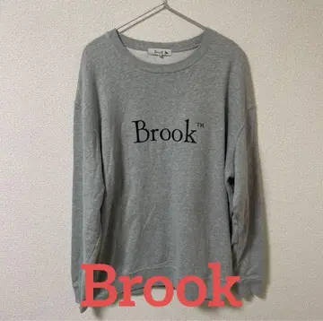 [새상품급] Brook TM 브룩 로고 크루넥 맨투맨 그레이 gray