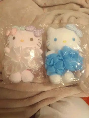 헬로키티 목욕 마스코트 2개 세트