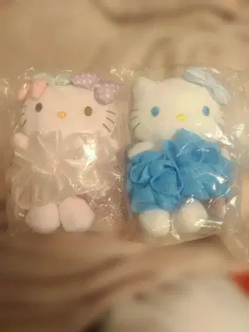 헬로키티 목욕 마스코트 2개 세트