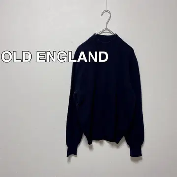 올드 잉글랜드 울 100% 하이 게이지 크루넥 니트 가을/겨울