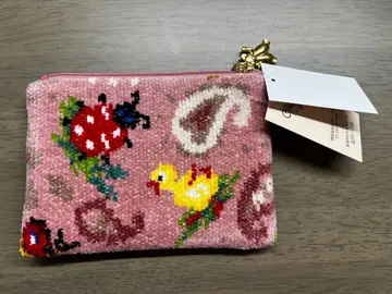 페일러 긴자와 레이스 티슈 파우치 하이디 페이즐리 핑크