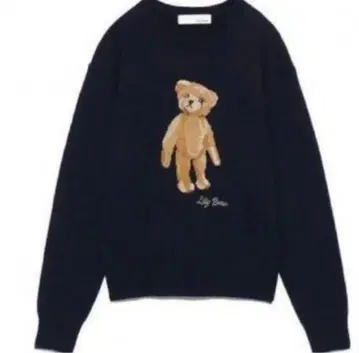 릴리 브라운 Lily Bear 니트 풀오버 네이비