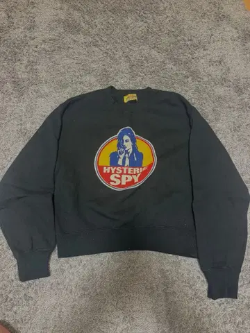 HYSTERIC SPY 블랙 맨투맨