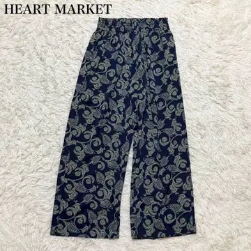 HEART MARKET 가우초 팬츠 페이즐리 올 패턴 허리밴딩 고급