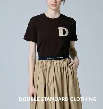 DSC/ D 로고 자수 플라이스 T셔츠