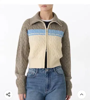 무신사 스탠다드 가디건 니트 후드티