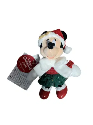 디즈니 크리스마스 2025 인형 배지 미니 코스튬