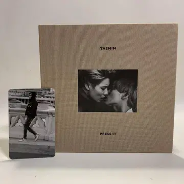SHINee 태민 Press it 트레이딩 카드 포함 한국반 CD