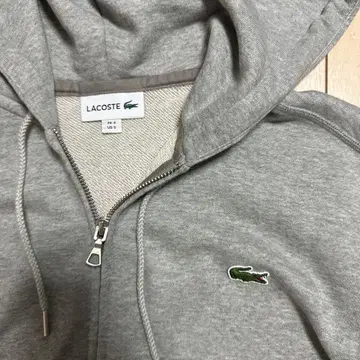 LACOSTE 그레이 집업 후드티