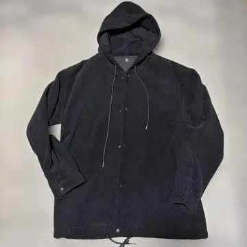 (구제 의류) CAMBIO 후드 부착 코듀로이 자켓 블랙 M 사이즈