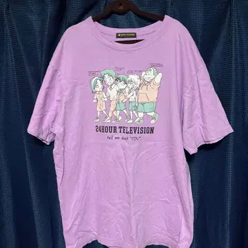 24시간 TV 차리티 T셔츠 라벤더 LL 명탐정 코난