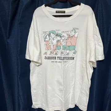 24시간 TV 차리티 T셔츠 화이트 LL 명탐정 코난